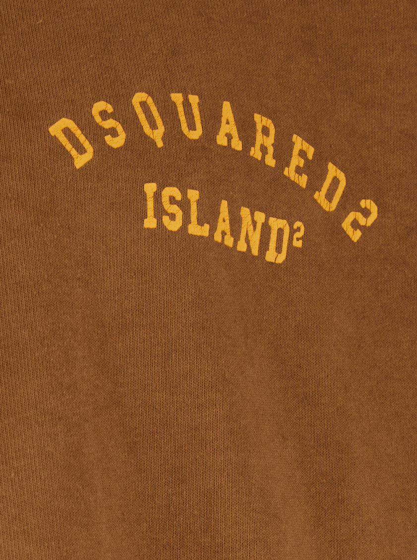 Brown Crew Neck T-Shirt 3