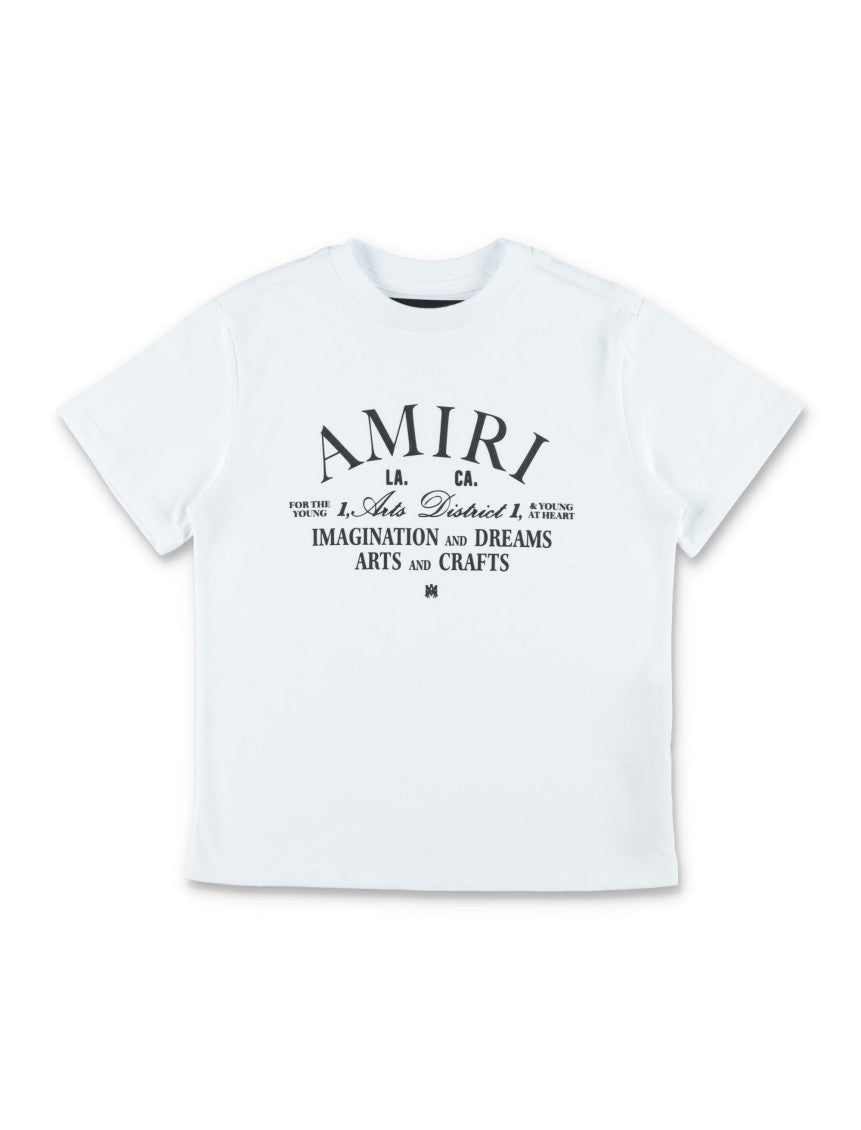 Kids White Printed T-Shirt 1