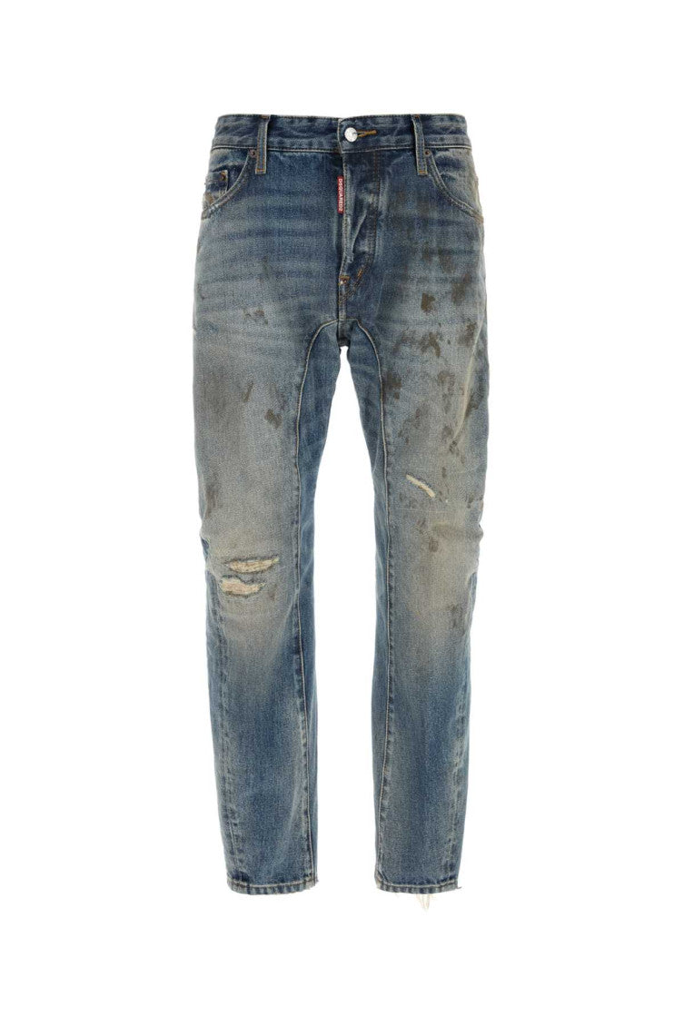 Blue Mid Rise Jeans 1
