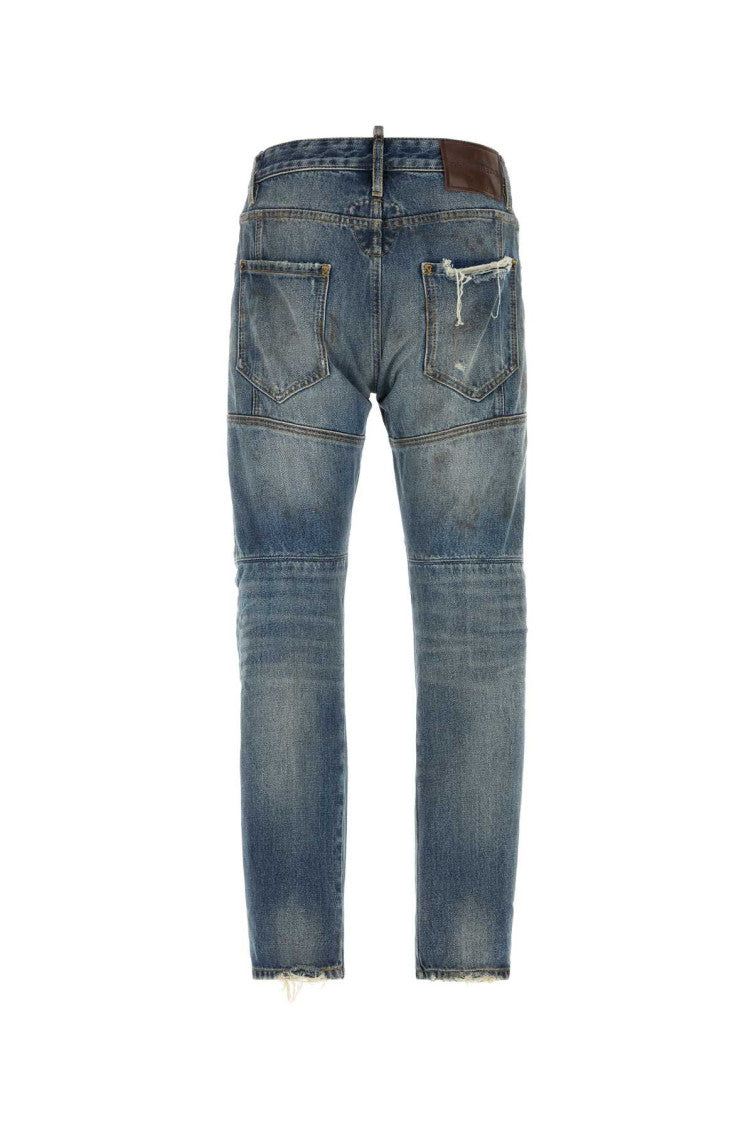 Blue Mid Rise Jeans 2