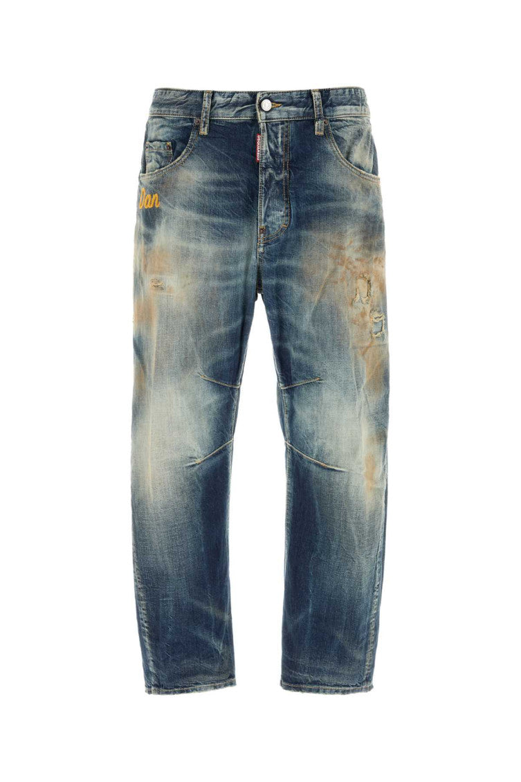 Blue Mid Rise Jeans 1
