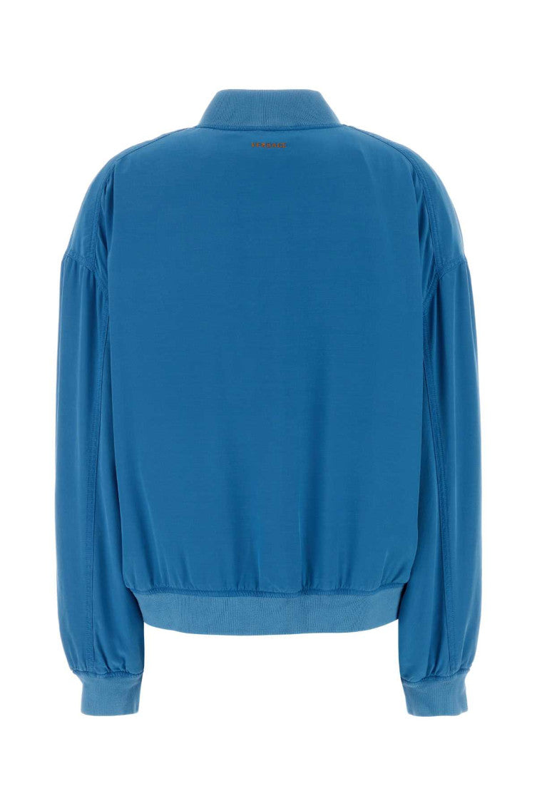 Blue Mock Collar Jacket 2