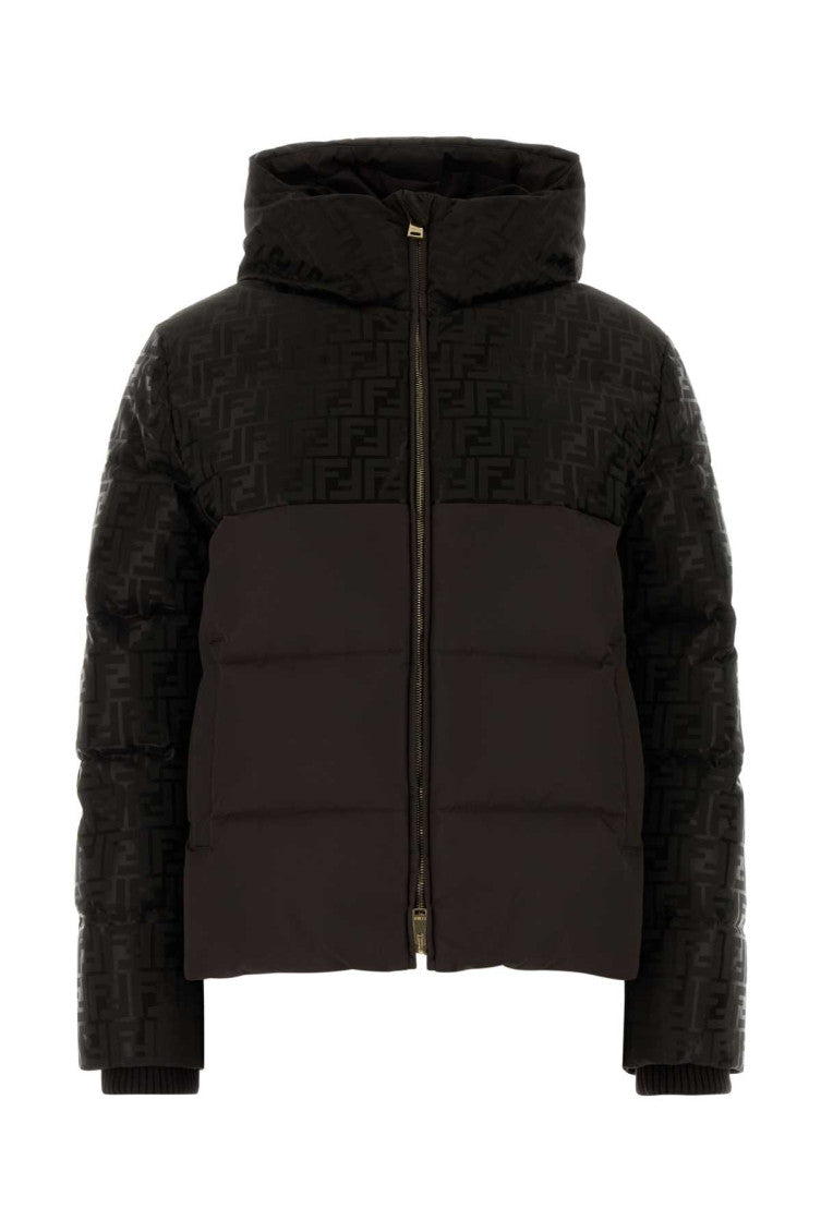 Brown Logo Hood Jacket 1