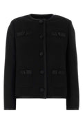 Black Round Neck Jacket 1