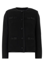 Black Round Neck Jacket 1