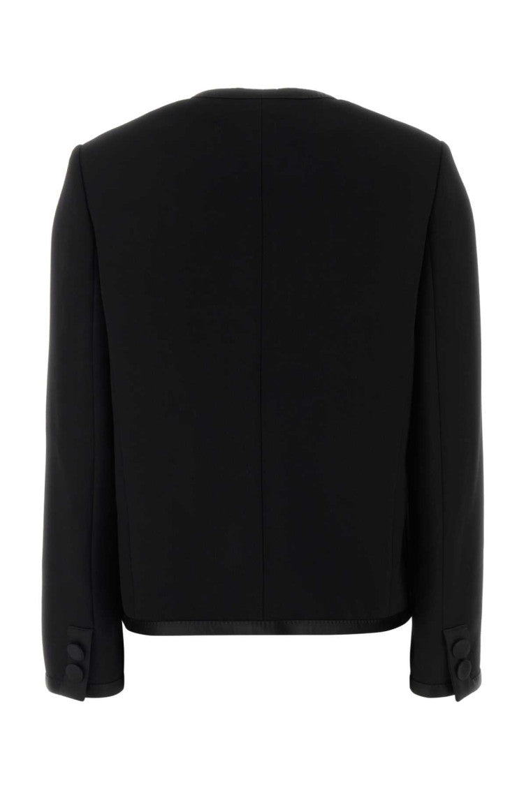 Black Round Neck Jacket 2