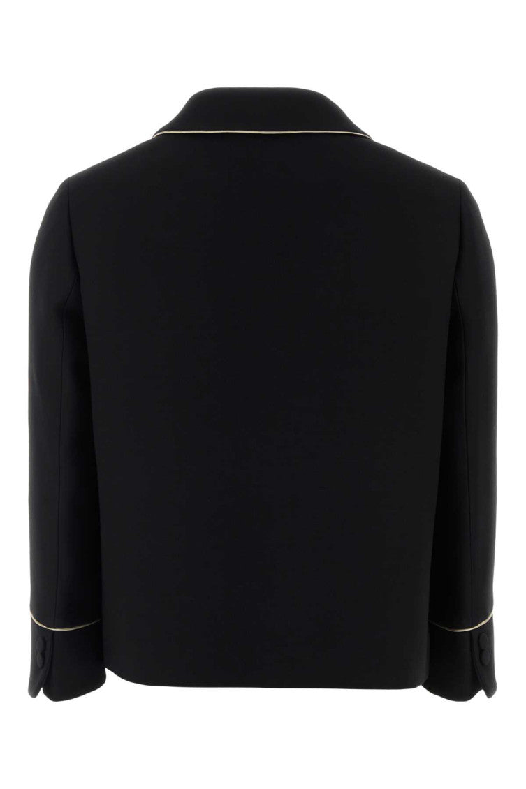 Black Shirt Collar Jacket 2