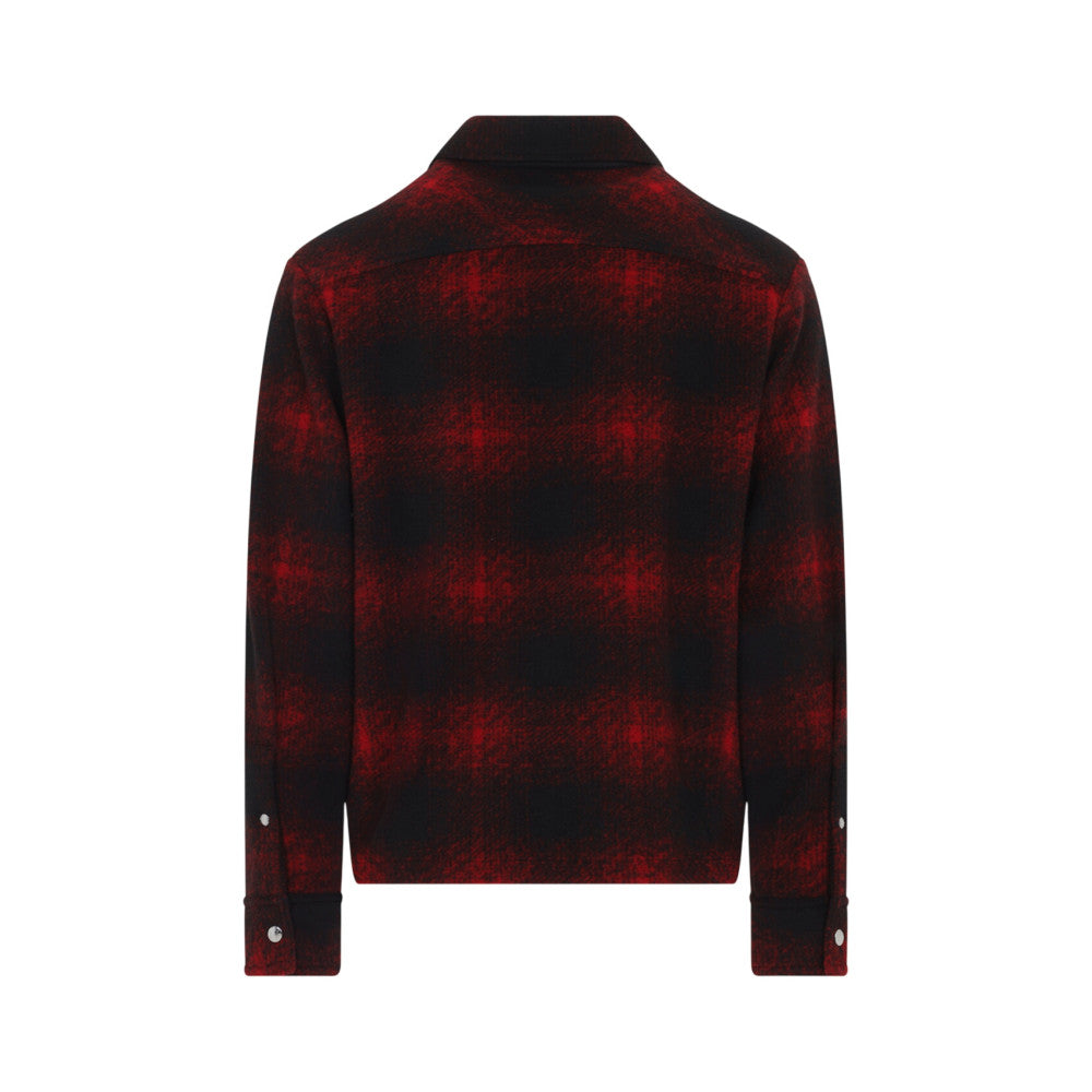 Red Checked Shirt Jacket 2