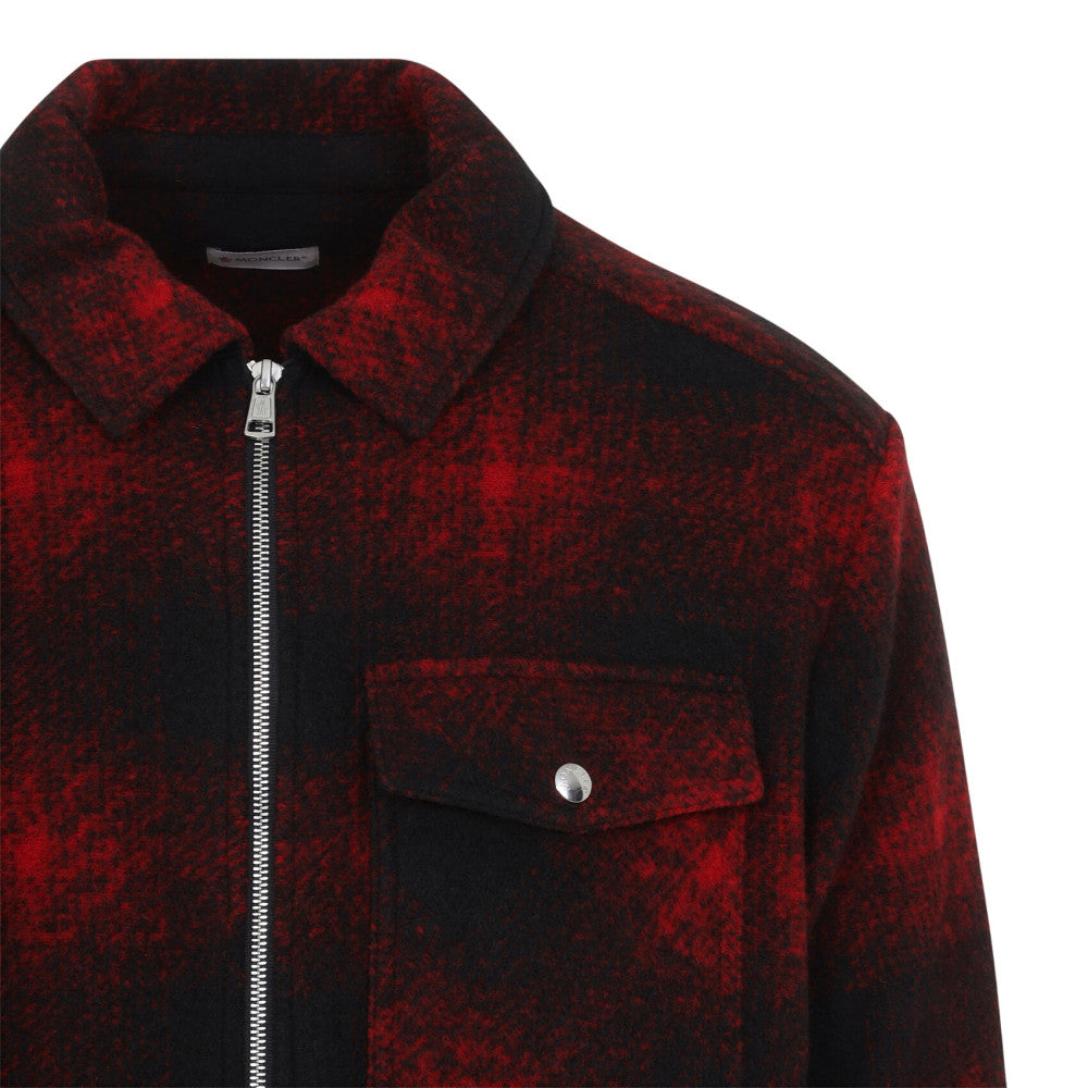 Red Checked Shirt Jacket 3