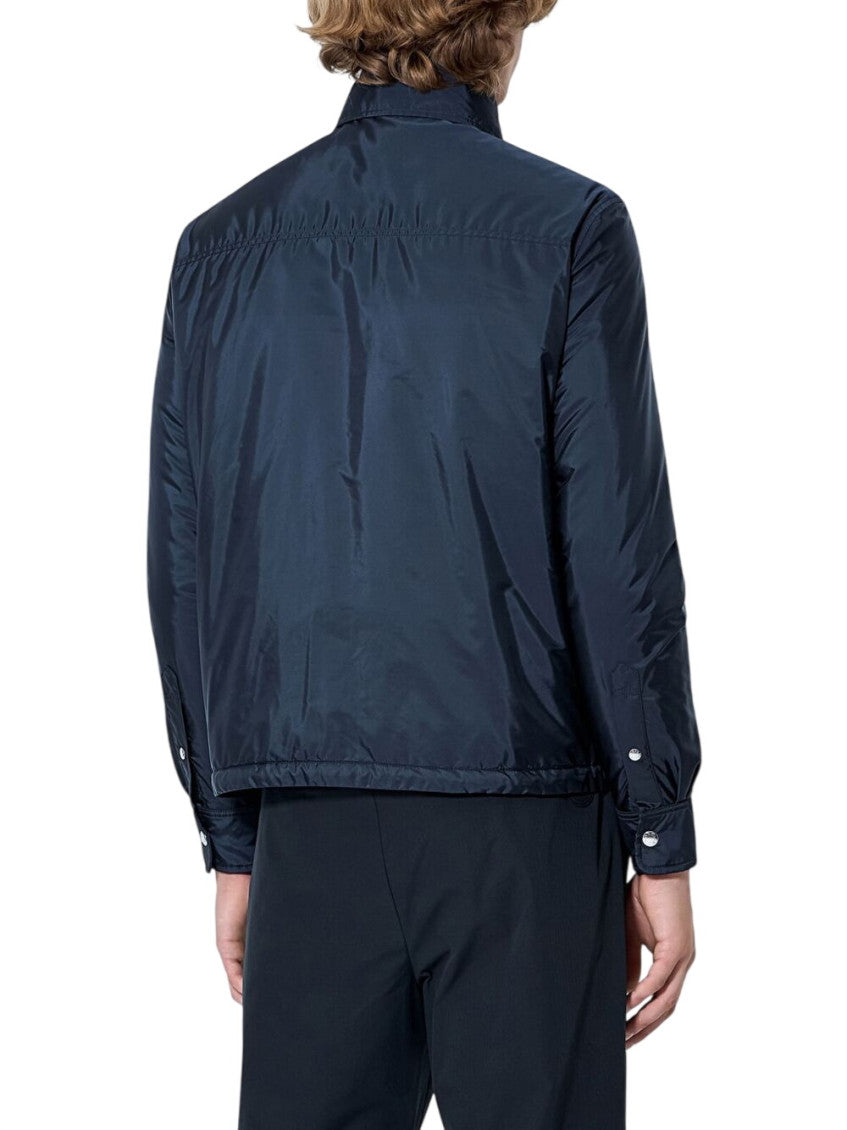 Navy Blue Solid Shirt Jacket 2