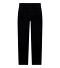 Black Loose Solid Jeans 1