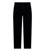 Black Loose Solid Jeans 1