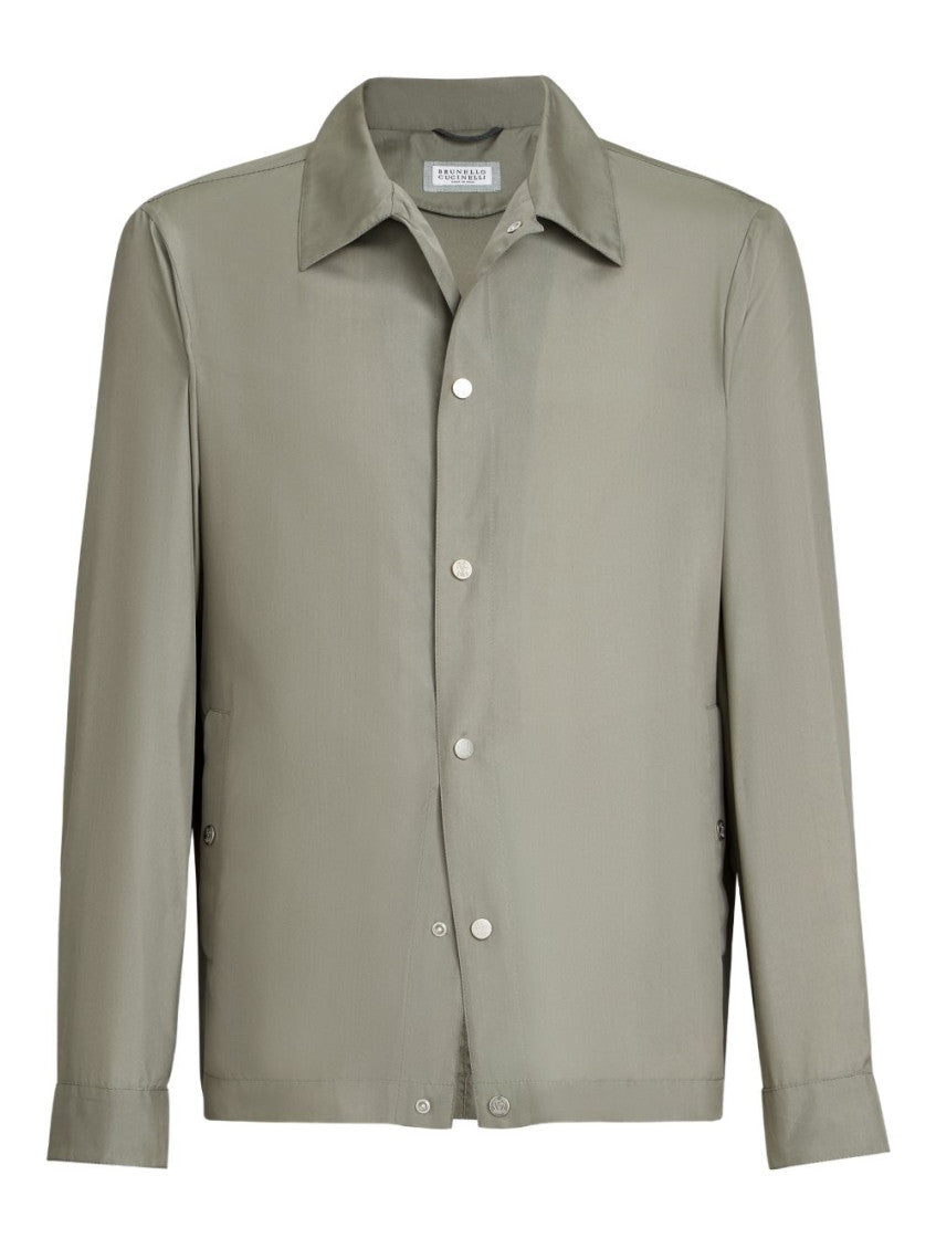 Green Shirt Collar Jacket 1