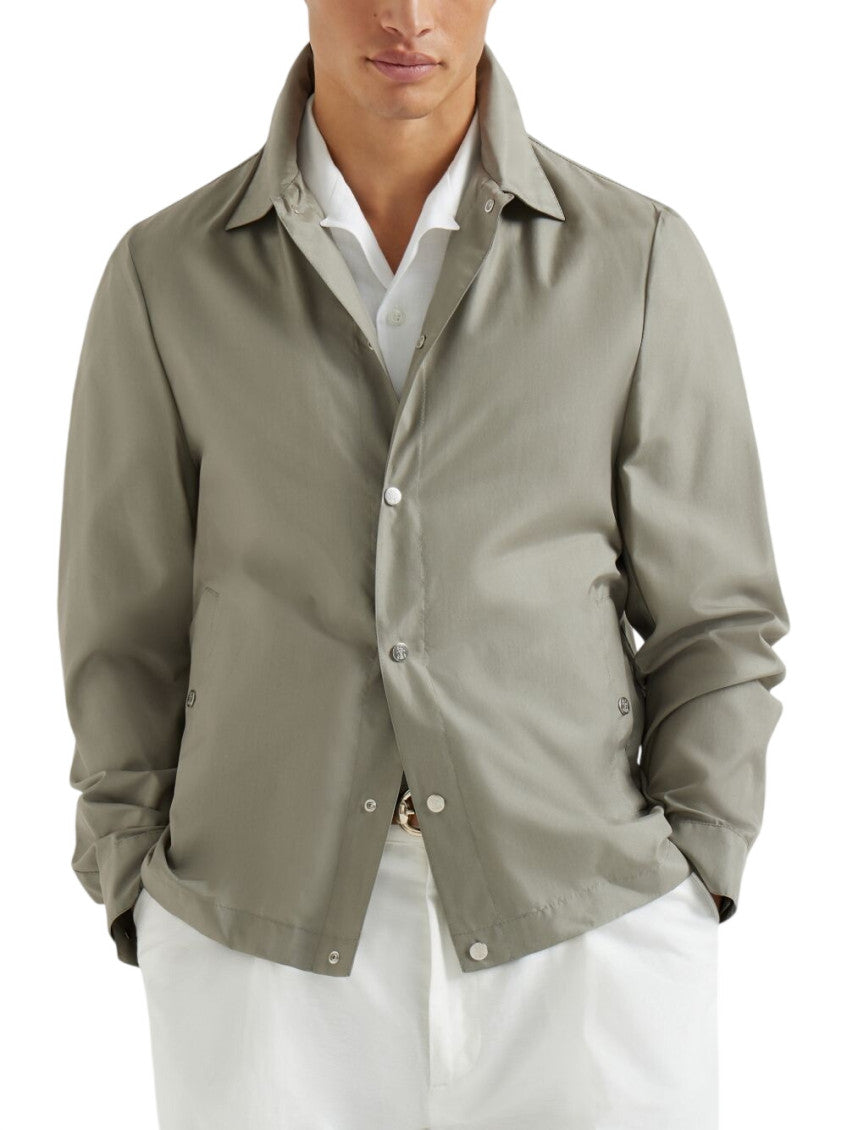 Green Shirt Collar Jacket 2