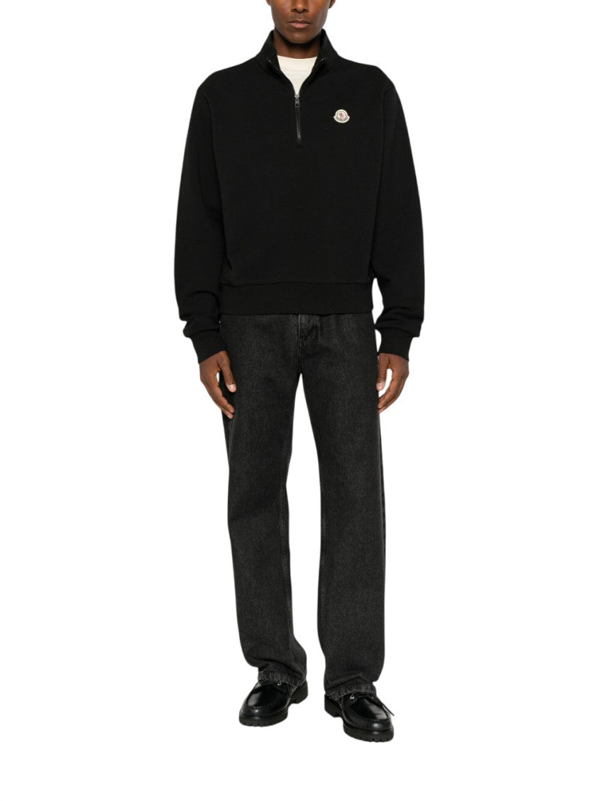 Black Half Zip Sweatshirt 1