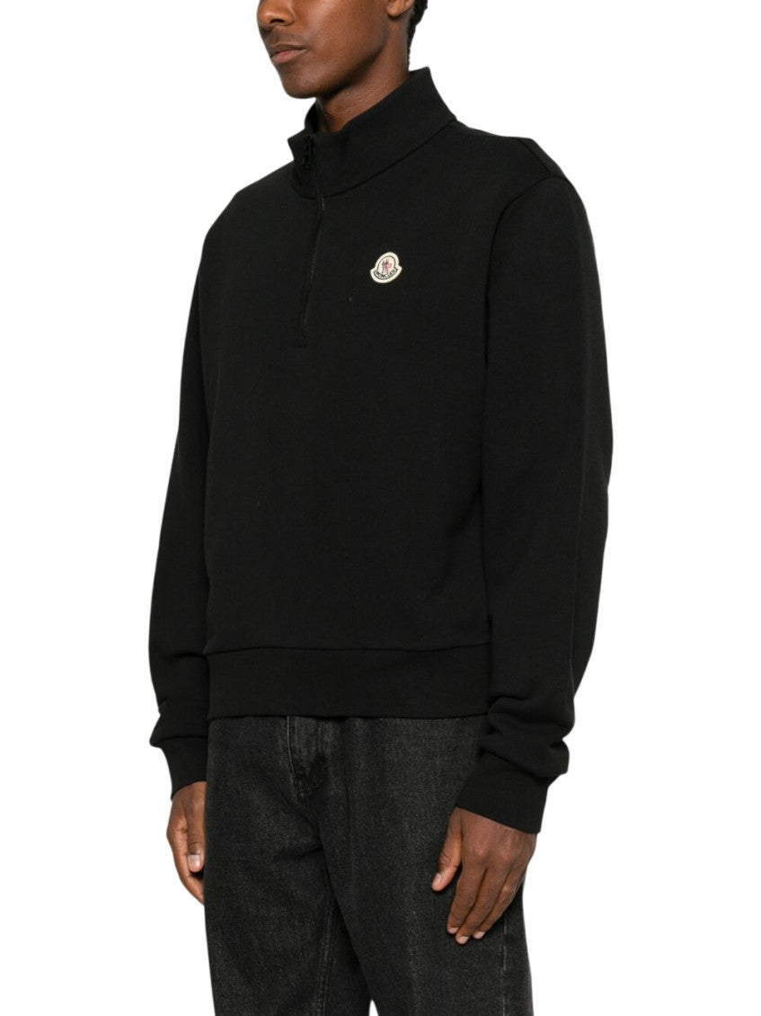 Black Half Zip Sweatshirt 2