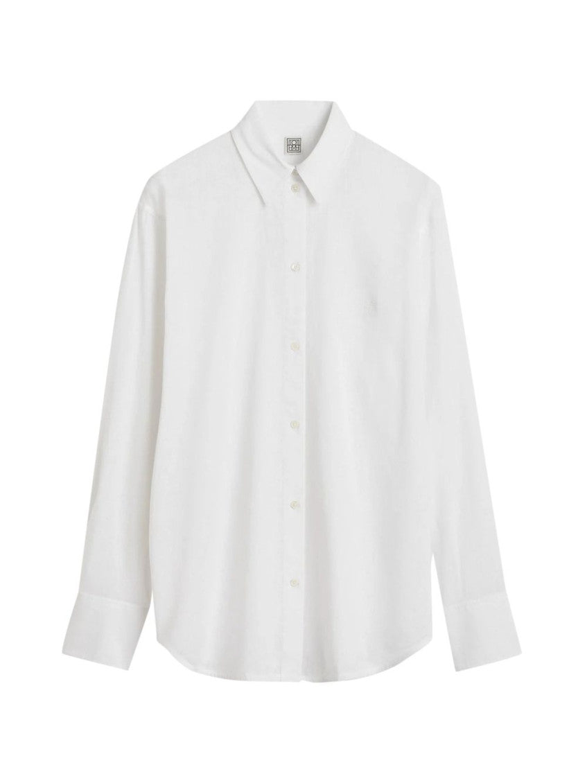 White Regular Solid Shirt 1