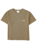 Beige Logo Crew Neck T-Shirt 1
