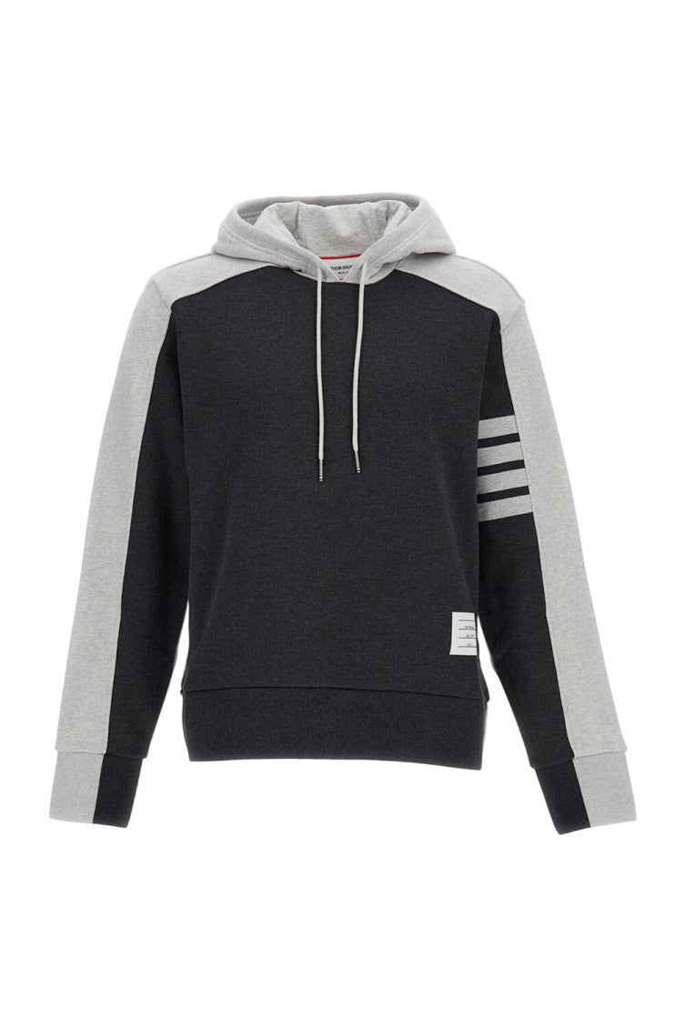 Grey Color Block Hoodie 1
