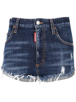 Navy Blue Solid Shorts 1