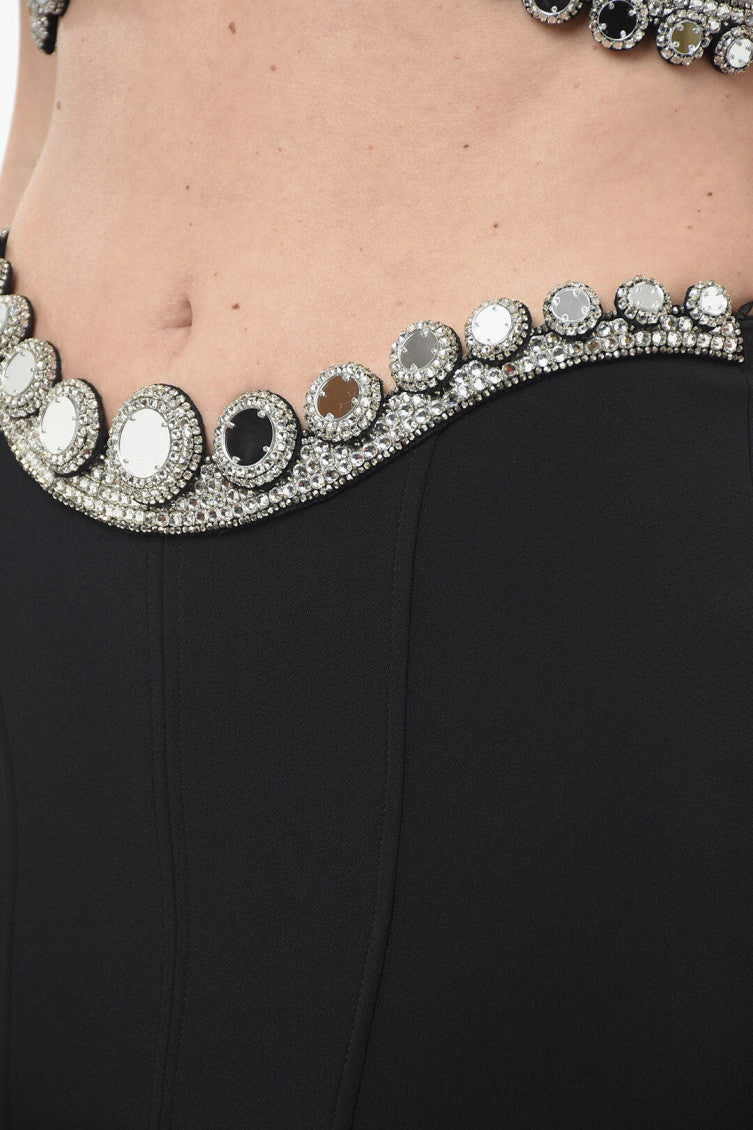 Black Embellished Mini Skirt 3