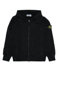 Kids Black Cotton Hoodie 1