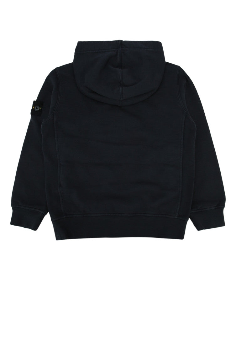 Boys Black Cotton Hoodie 2