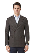 Brown Double Breasted Blazer 1