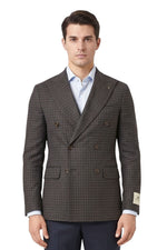 Brown Double Breasted Blazer 1