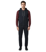 Dark Blue Sleeveless Hoodie 1