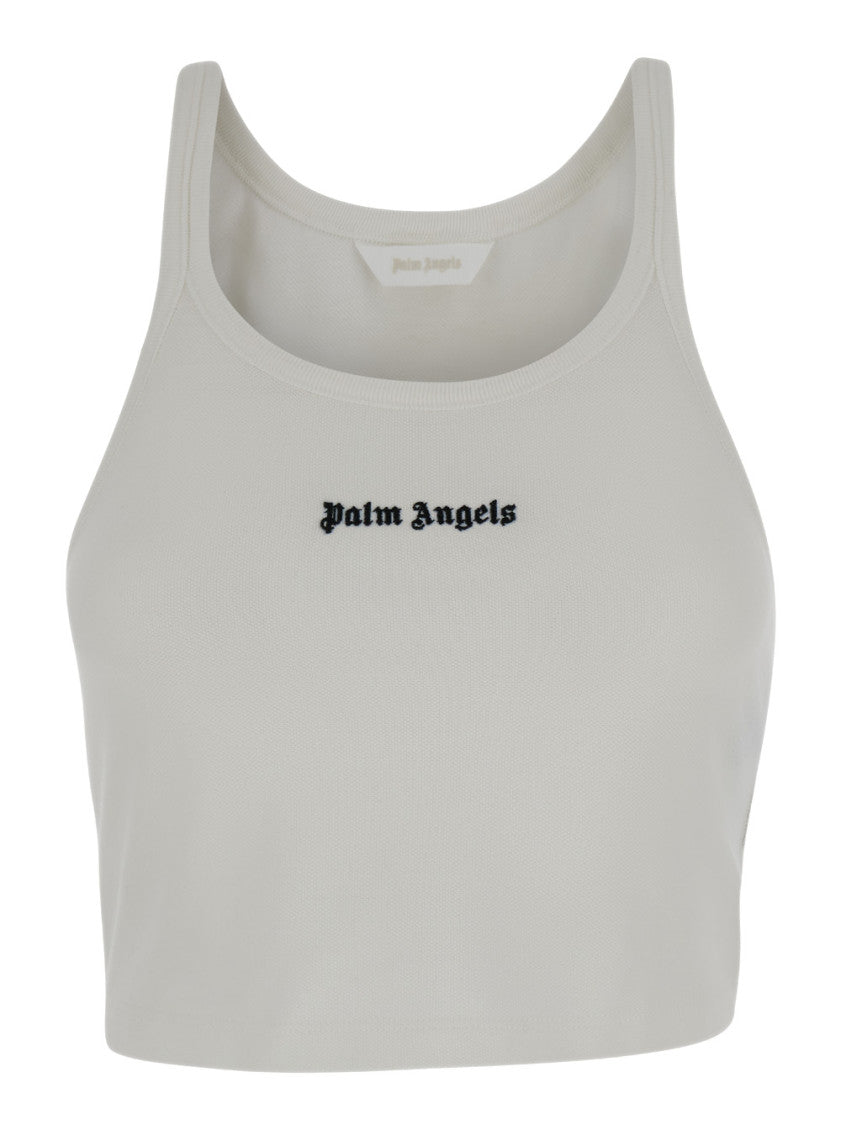 White Classic logo tank top 1