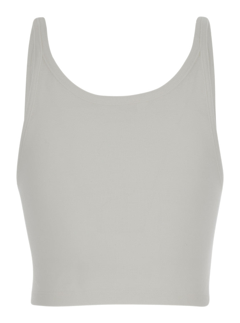 White Classic logo tank top 2