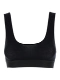 Black U Neckline Sports Bra 1