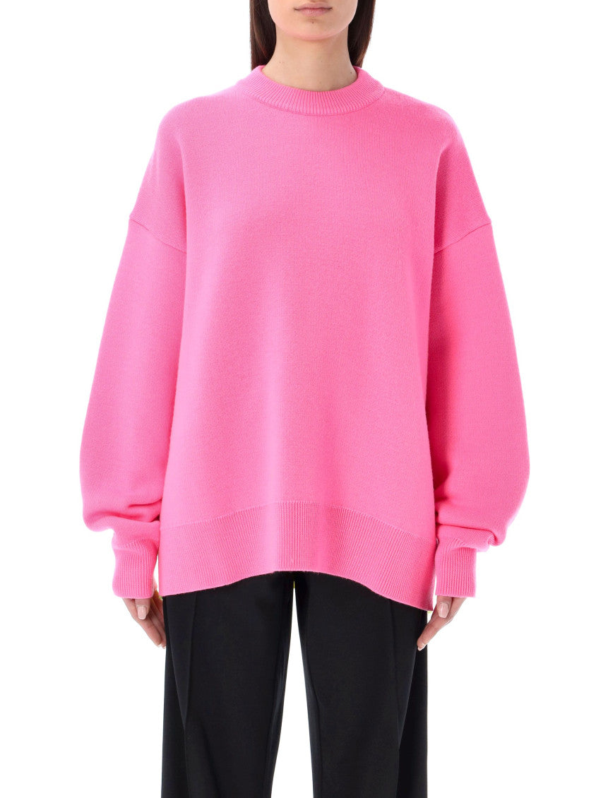 Light Pink Crewneck Oversize Sweatshirt 1
