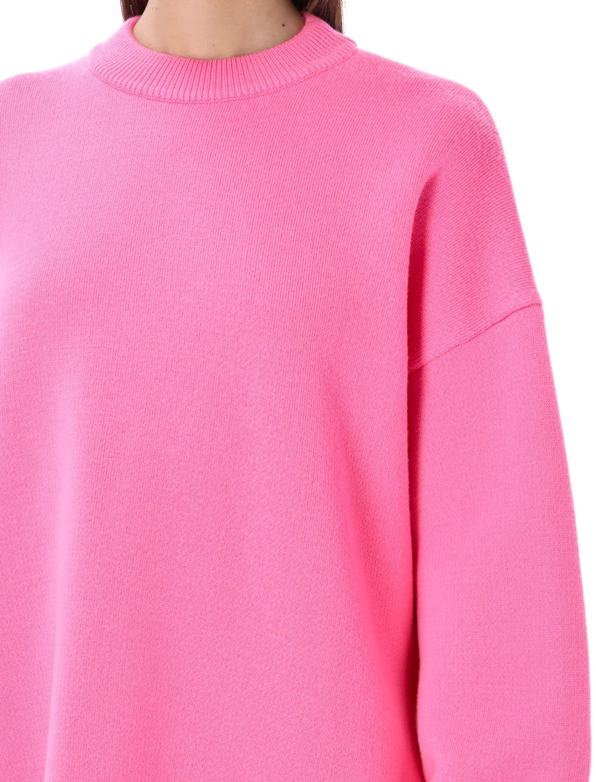 Light Pink Crewneck Oversize Sweatshirt 5