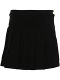 Black Monogram pleated skirt 1