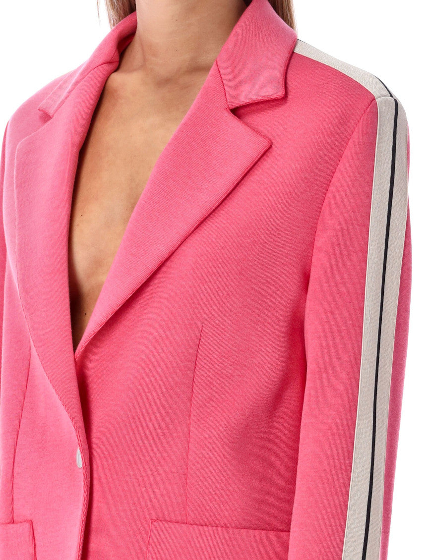 Fuchsia Cotton blend track blazer 5