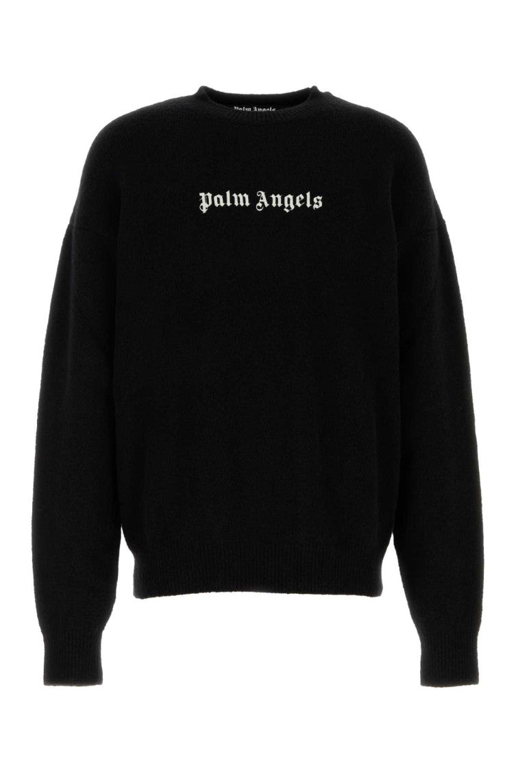 Black Crewneck Logo Sweater 1