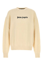 Ivory Crewneck Logo Sweater 1