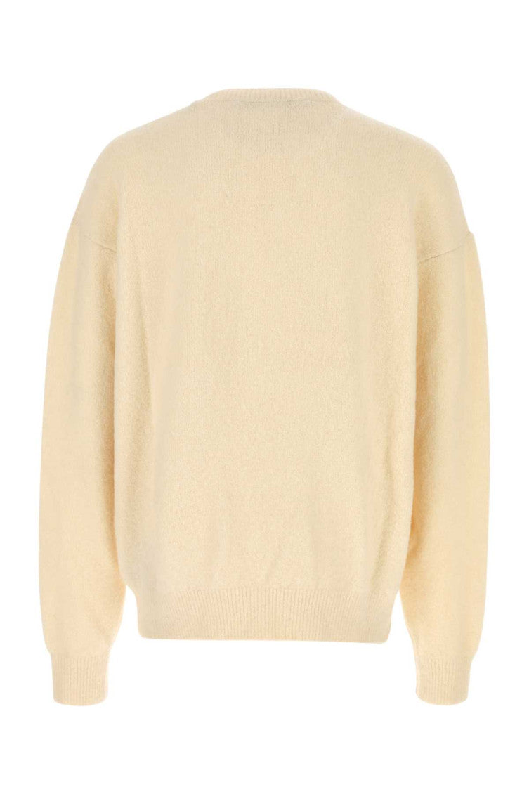 Ivory Crewneck Logo Sweater 2