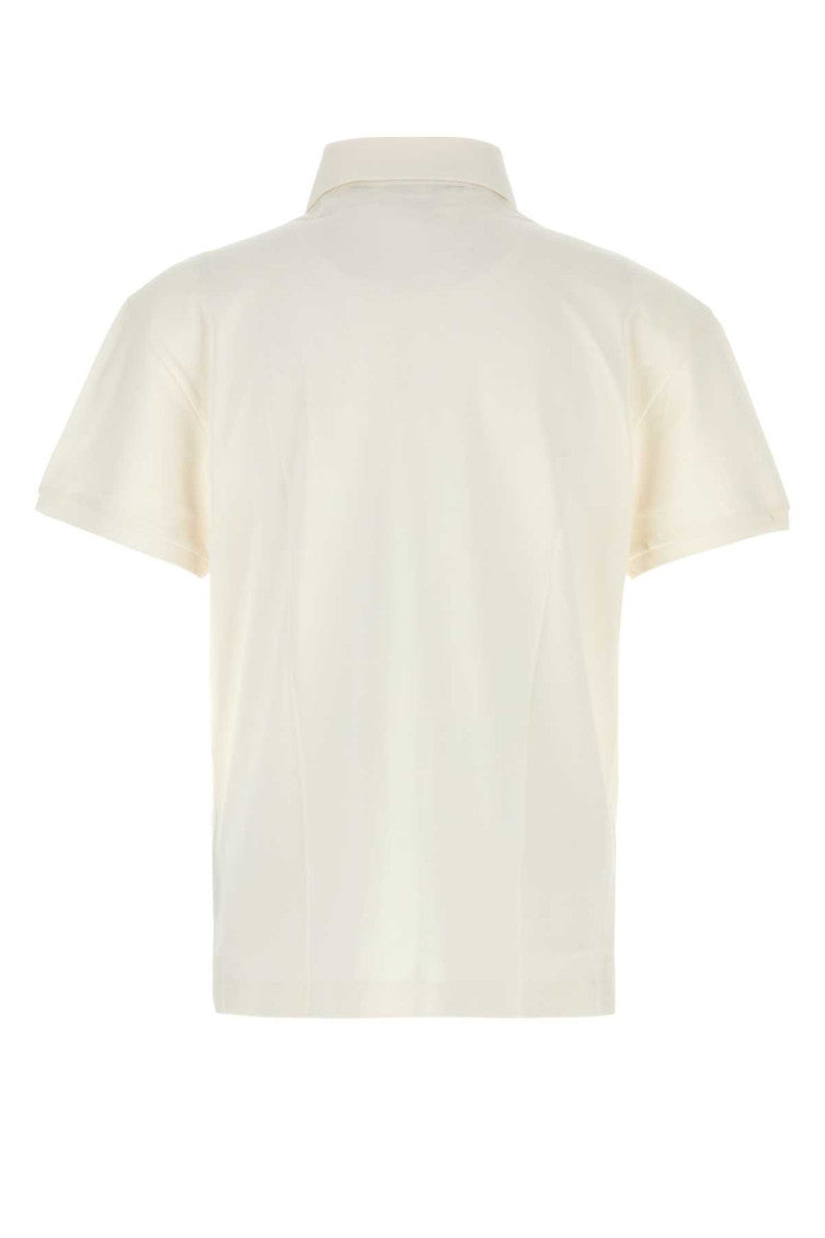 White piquet polo shirt  2