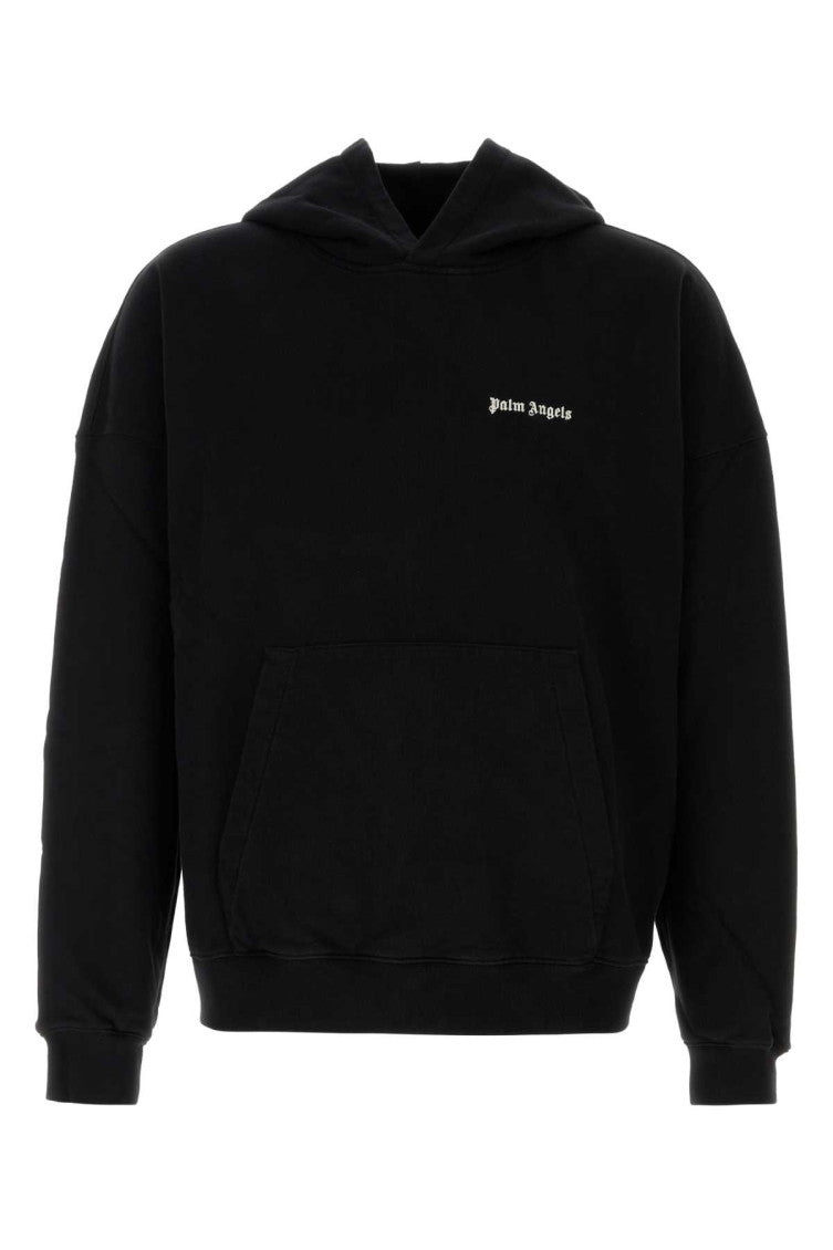 Black Cotton Oversize Sweatshirt 1