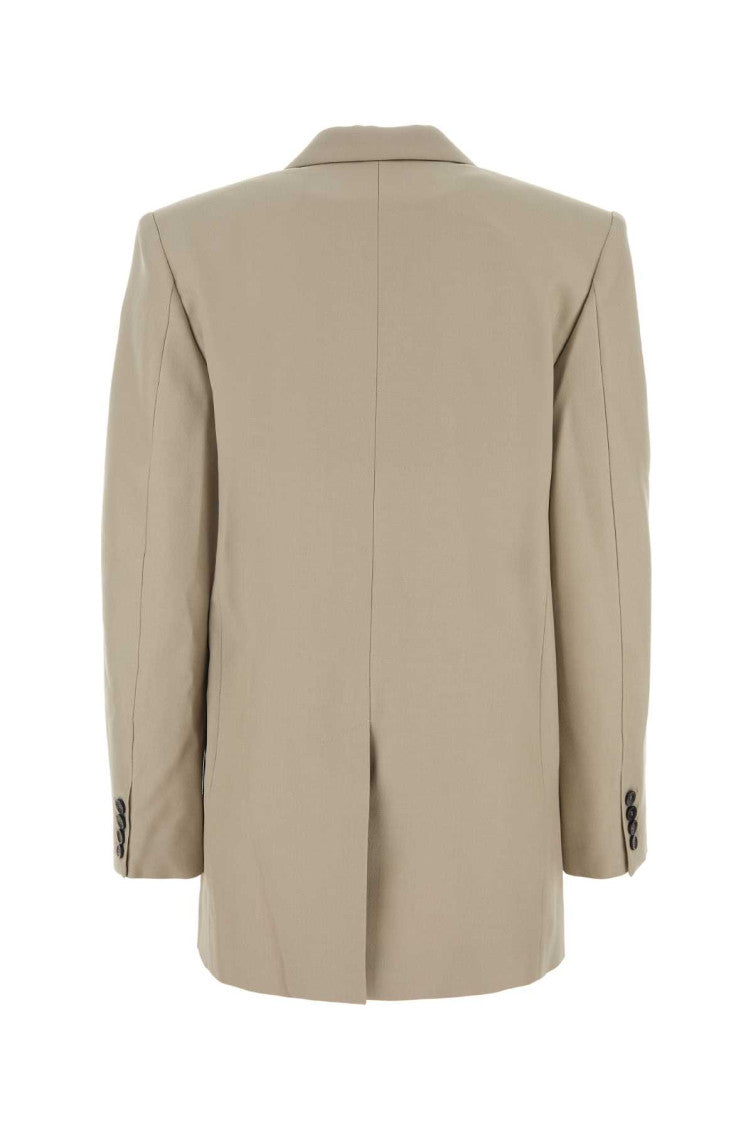 Beige Double Breasted Blazer 2