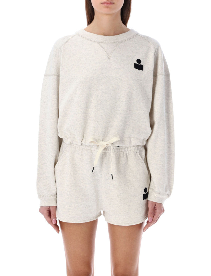 Beige Round Neck Sweatshirt 1