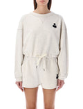 Beige Round Neck Sweatshirt 1