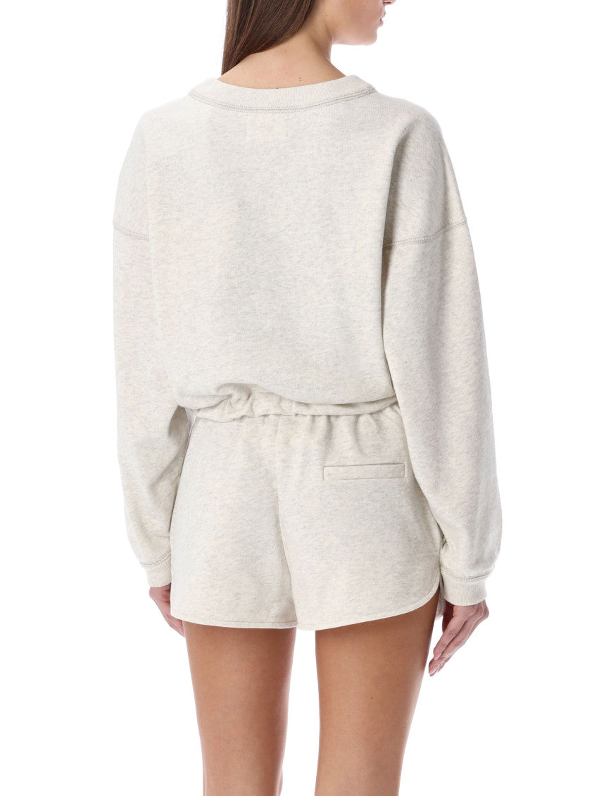 Beige Round Neck Sweatshirt 2
