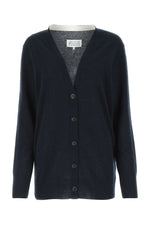Blue V-Neck Cardigan 1