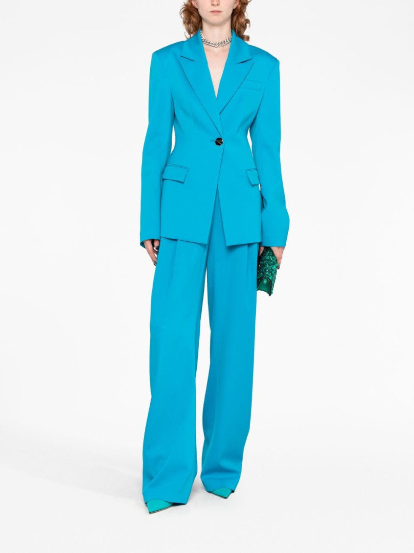 Blue Single Breasted Blazer 4