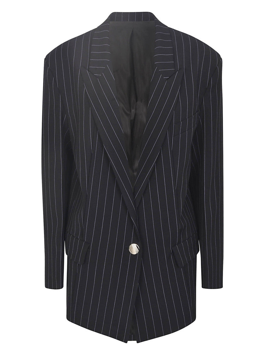 Navy Blue Single Breasted Blazer 1