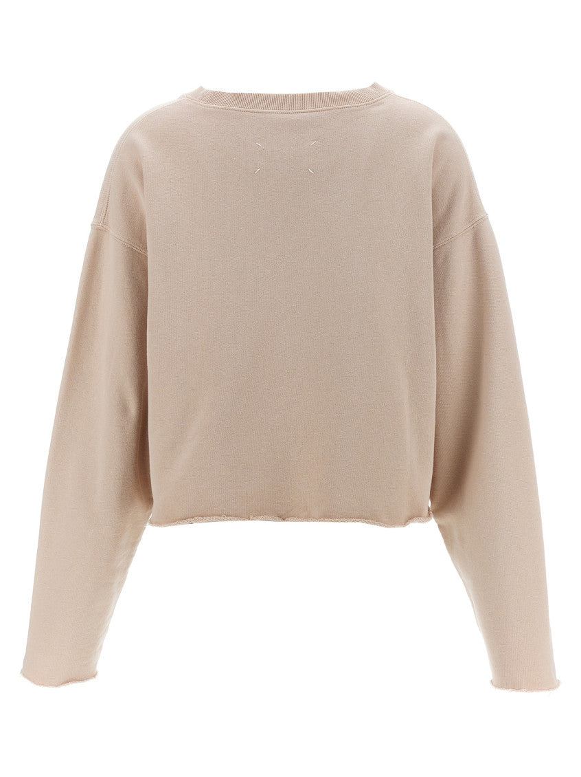 Pink Logo embroidery sweatshirt 2